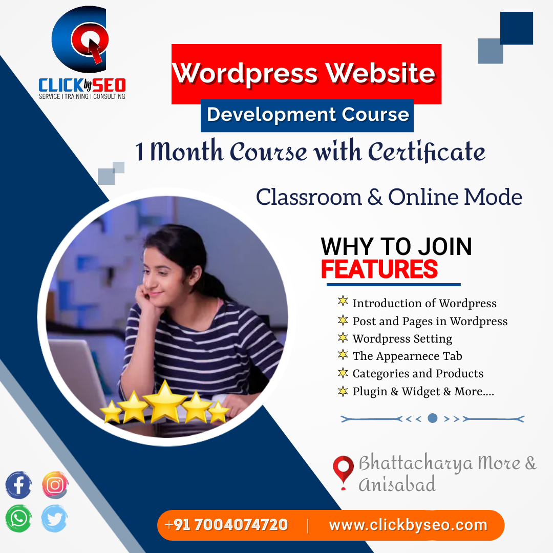 Wordpress Website Course in Patna