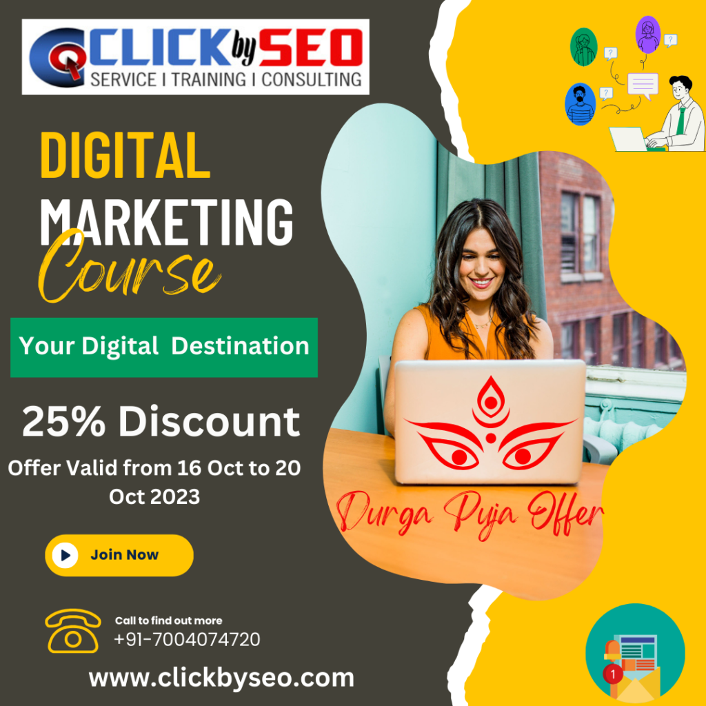 ClickBySEO Digital Marketing Course Durga Puja Offer 2023
